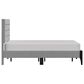 Richlands Furniture Maryhill Queen Platform Bed with Light Gray Upholstery in Black, , large