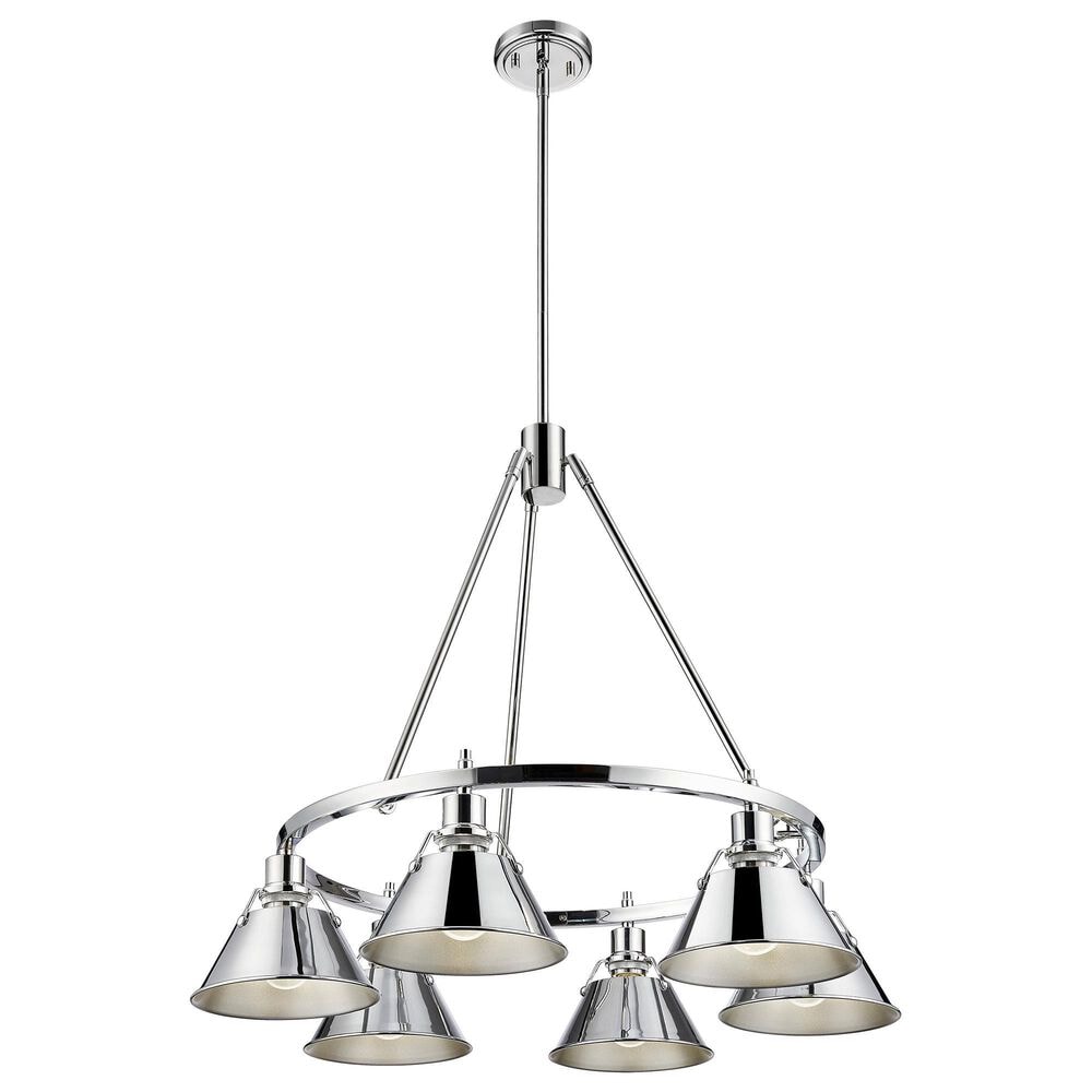 Golden Lighting Orwell 6-Light Chandelier in Chrome, , large