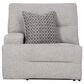 Ashley Acklen Place 2-Piece Power Symmetrical Reclining Sectional Loveseat in Pewter, , large