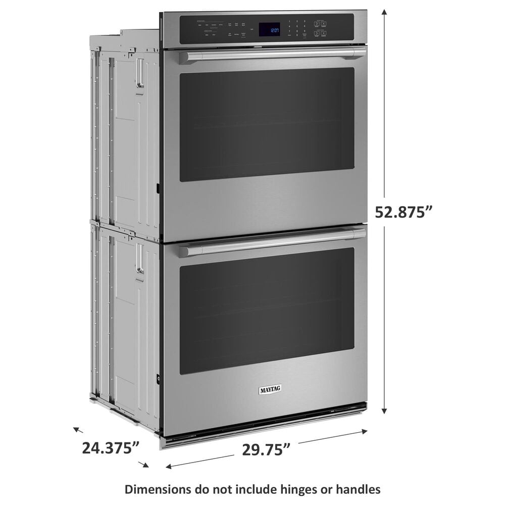 Maytag 30&quot; Double Wall Oven with Air Fry and Basket in Fingerprint Resistant Stainless Steel, , large