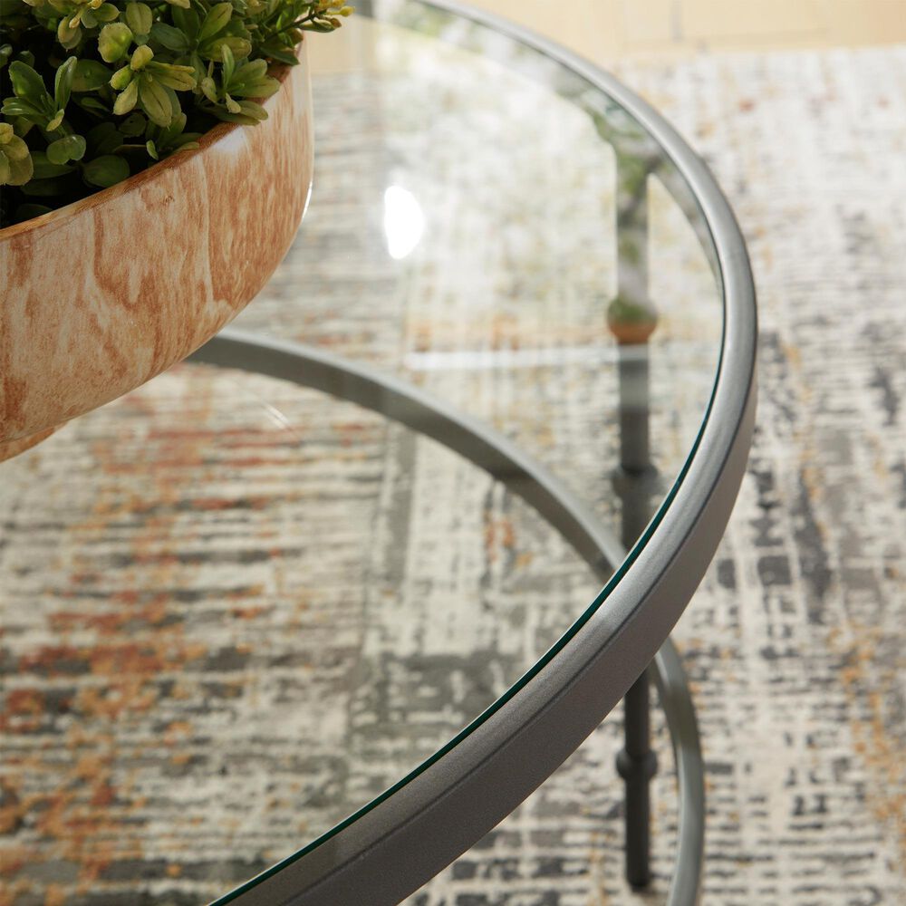 Ashley Kellyco 3-Piece Table Set in Gunmetal, , large