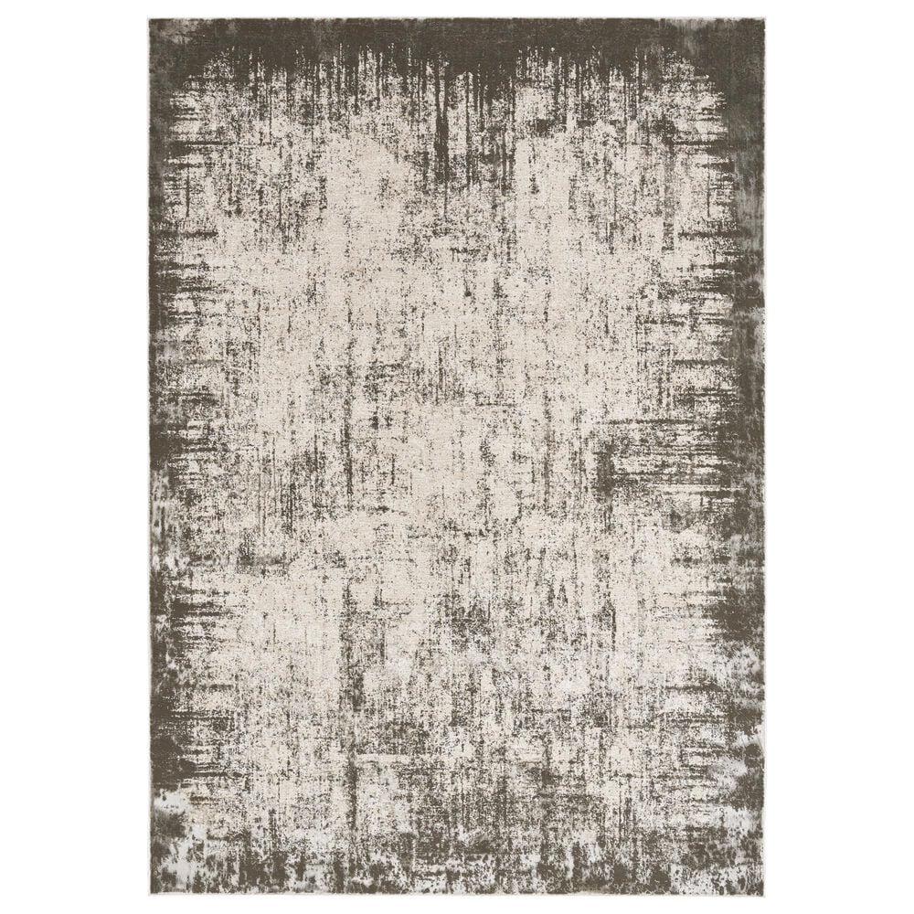 Nourison Desire Grey and Ivory 3"11" x 5"11" Area Rug, , large