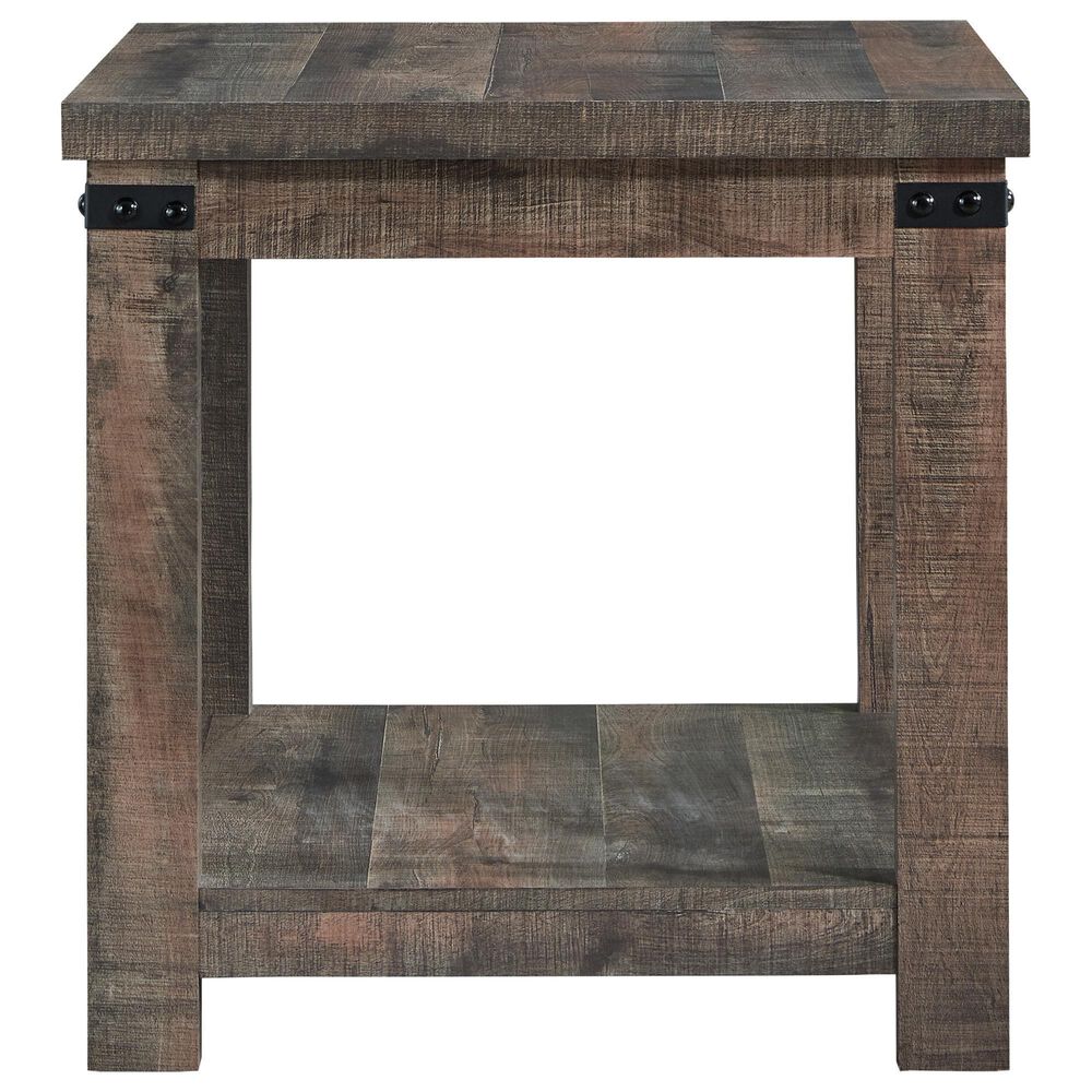 Ashley Hollum End Table in Rustic Brown, , large
