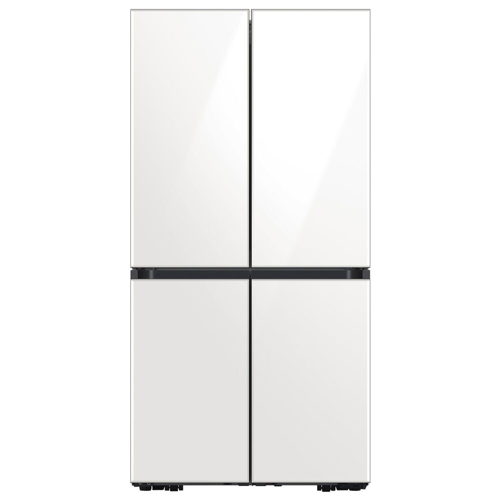 Samsung Bespoke 23 Cu. Ft. Smart Counter Depth 4-Door Flex Refrigerator - White Glass Panels Included, , large