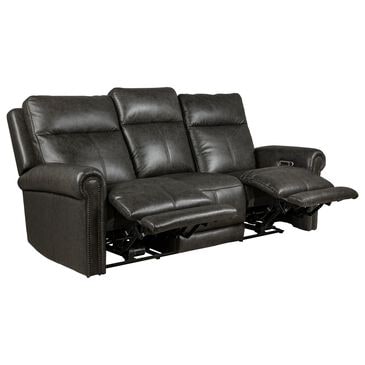Flexsteel Alexander Power Reclining Sofa with Console Headrest and Lumbar in Weathered Stone, , large