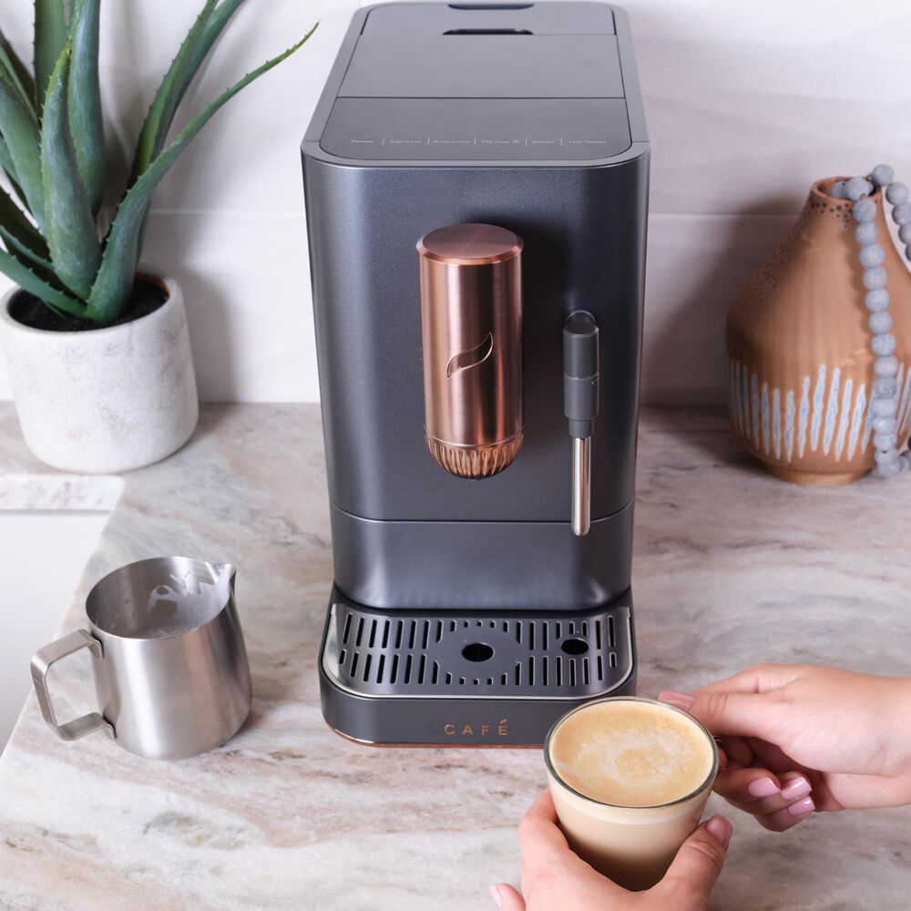 Cafe 40.5 Oz Affetto Espresso Machine in Matte Black, , large
