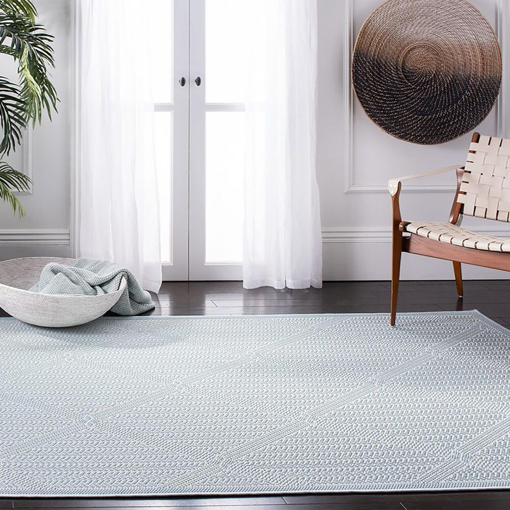 Safavieh Martha Stewart Cyprus  4&#39;5&quot; x 6&#39;5&quot; Silver and Grey Area Rug, , large