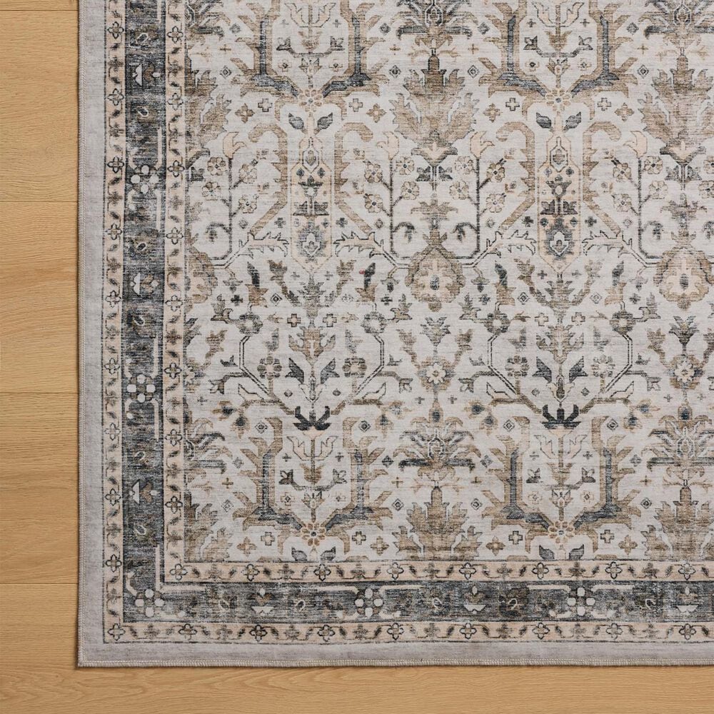Loloi II Anniston Ivory and Stone 3'6" x 5'6" Area Rug, , large