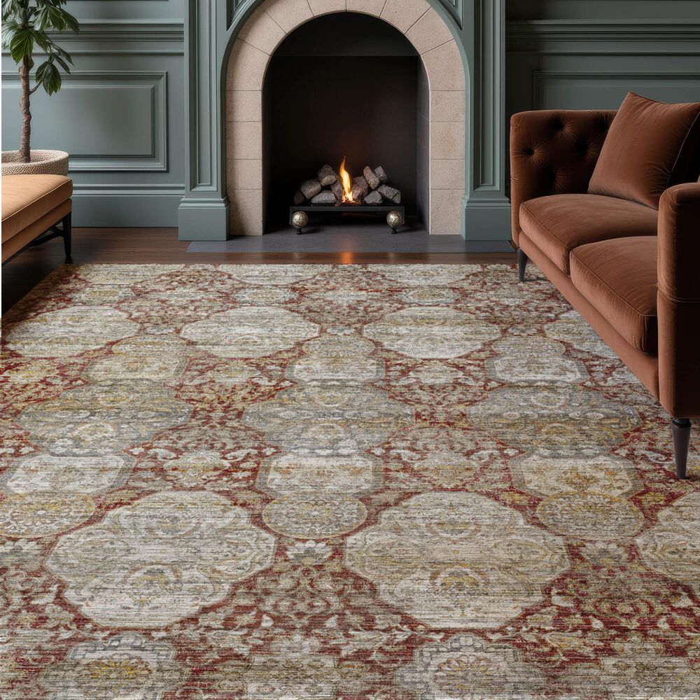 Dalyn Rug Company Aristo Burgundy 10' x 14' Area Rug, , large