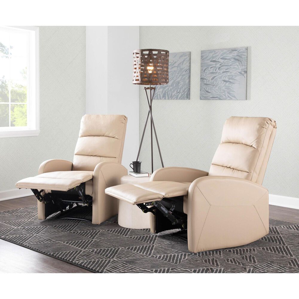 Lumisource Dormi Recliner Chair in Beige, , large
