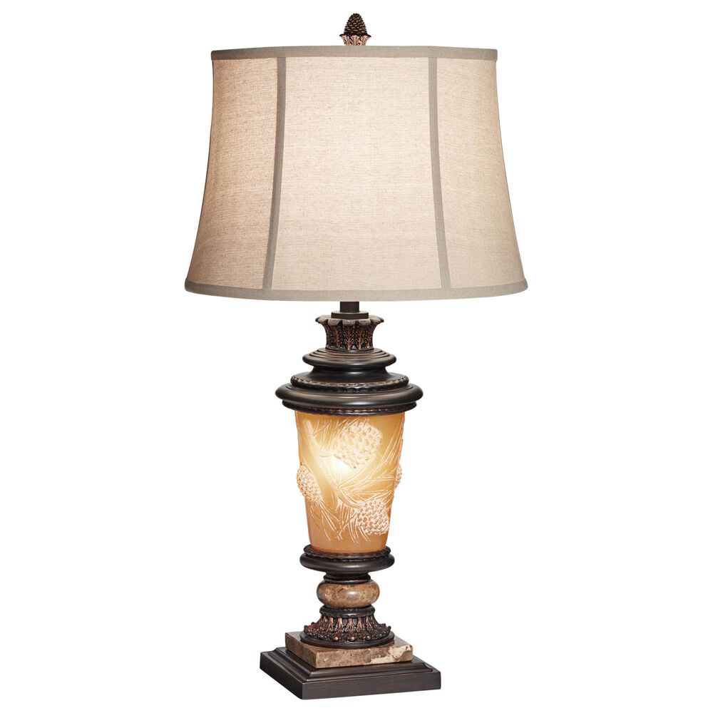 Pacific Coast Lighting Pine Cone Glow Table Lamp in Dark Bronze, , large