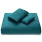 Chanasaya Home Velour 3-Piece King Duvet Cover Set in Deep Teal, , large