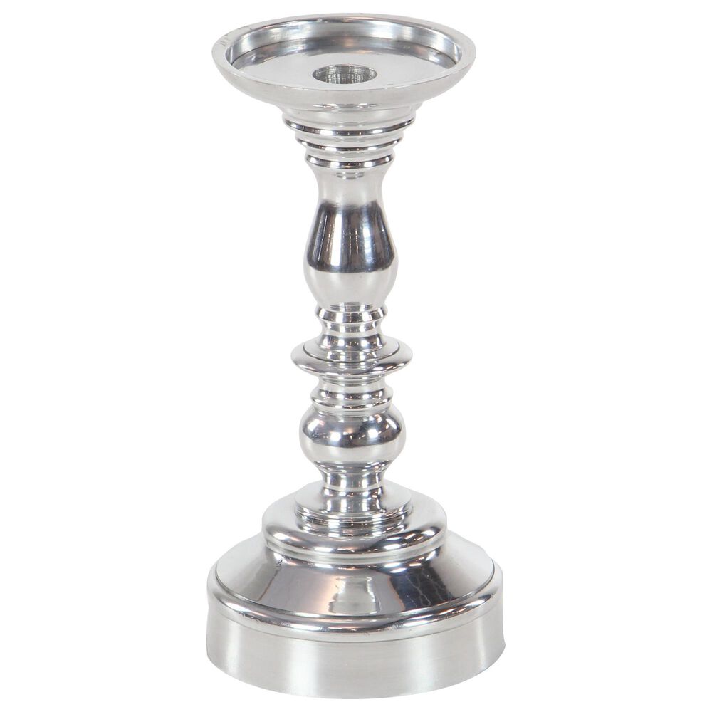 Maple and Jade 14&quot; Traditional Candle Holder in Silver &#40;Set of 3&#41;, , large