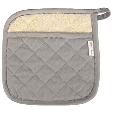 Mukitchen Quilted Cotton Potholder in Nickel, , large