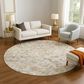 Dalyn Rug Company Kaleidoscope Putty 8" Round Indoor/Outdoor Area Rug, , large