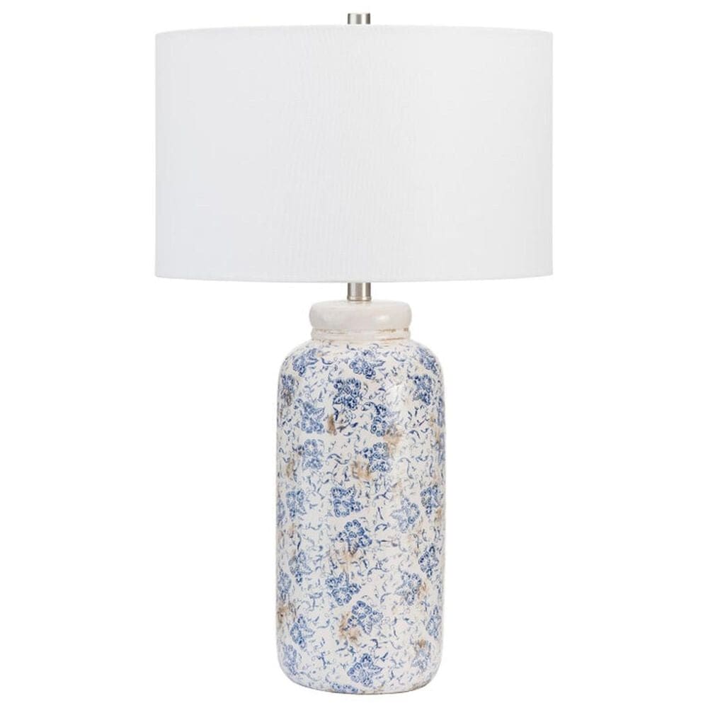 Slatehouse Pippa Table Lamp in Blue and White, , large