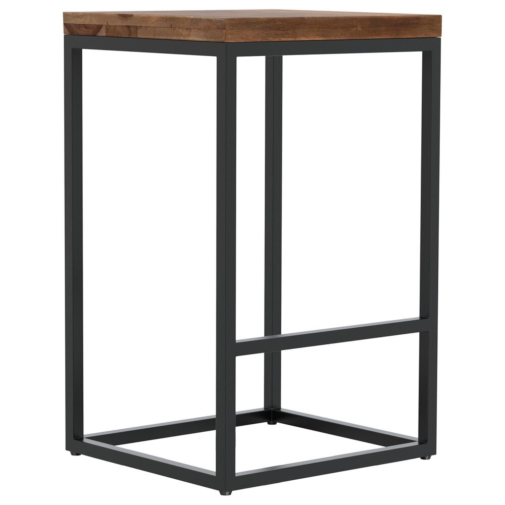 Furniture of America Bostick Barstool in Natural Tone and Black, , large