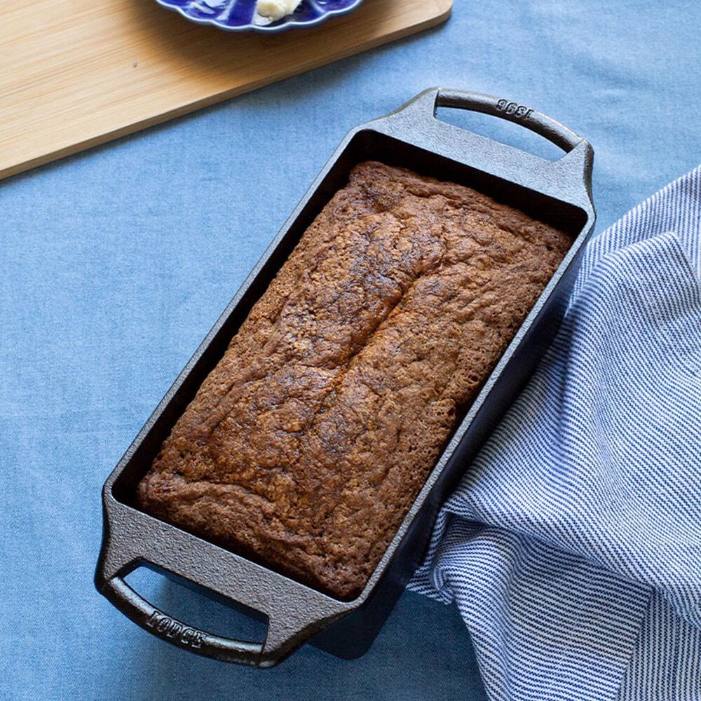 Lodge Seasoned Cast Iron Loaf Pan in Black, , large