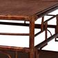 Baxton Studio Sebalio Coffee Table with Open Shelf in Marbled Tortoise Brown, , large