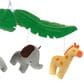 Lambs & Ivy Lollipop Jungle Musical Baby Crib Mobile in Grey, Gold and White, , large