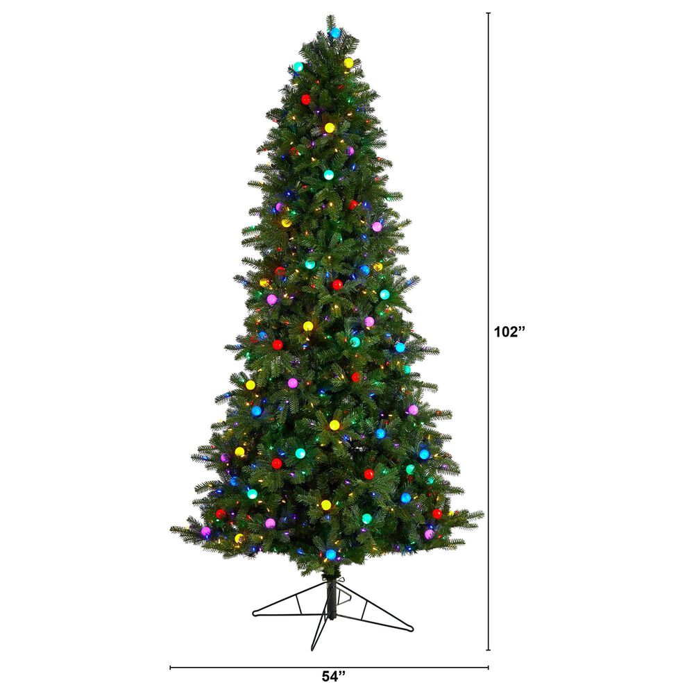 Nearly Natural Inc 8.5' Montana Mountain Fir Christmas Tree in Green NFM