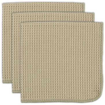 Mukitchen Microfiber Waffle Weave Dish Cloth in Pebble (Set of 3), , large