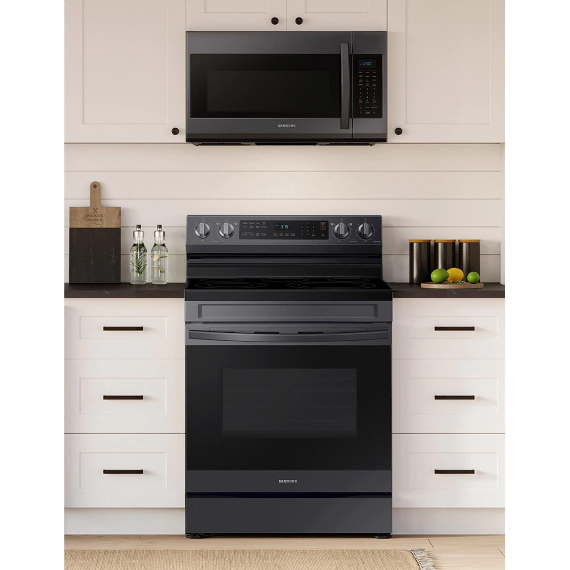 Samsung black stainless 2025 steel electric stove