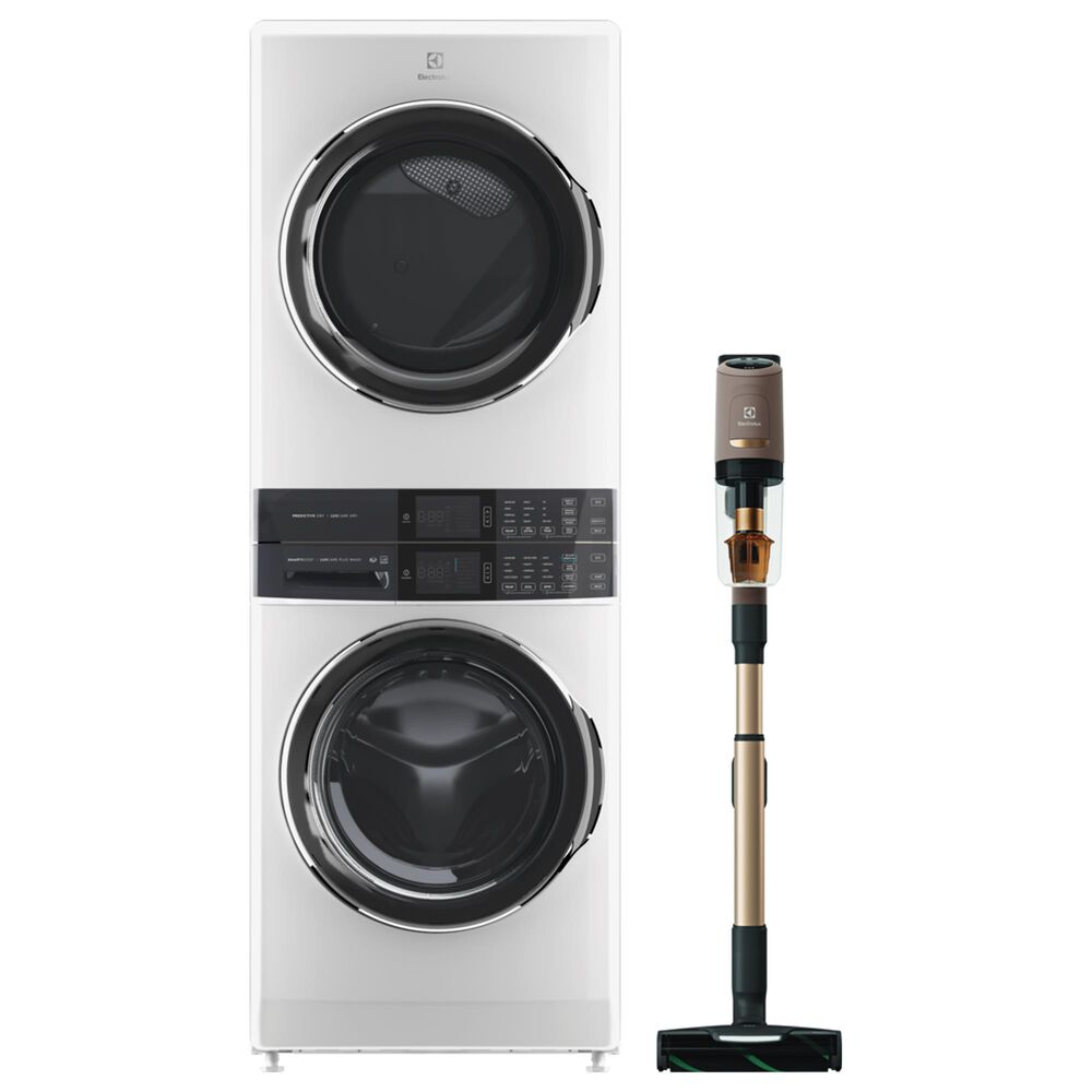 Electrolux 27" Gas Laundry Center in White & Ultimate 800 Complete Home Stick Vacuum, , large