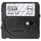 Brother 12mm x 4m P-touch Btag Black on Clear Label Tape, , large