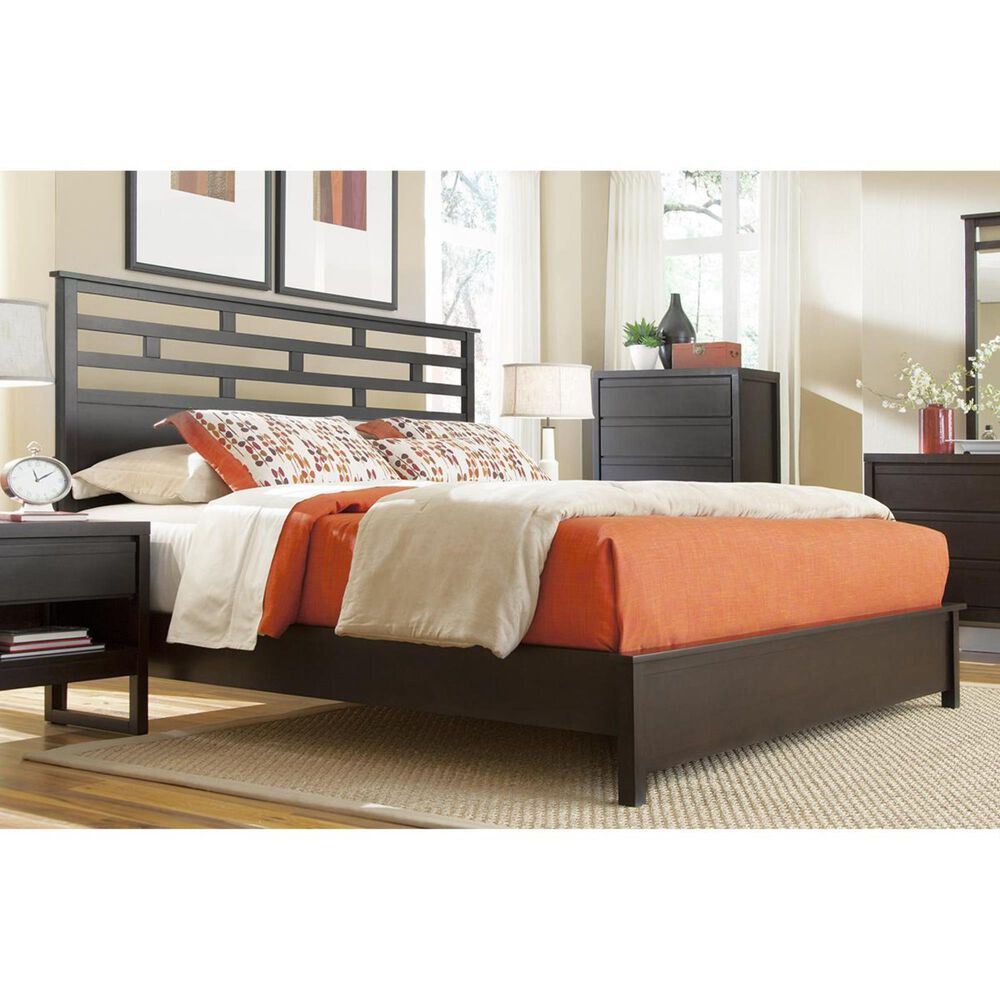 Tiddal Home Athena Queen Panel Bed in Dark Chocolate, , large