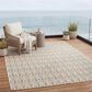 ROW by Oriental Weavers Zarina ZAR03 Beige and Ivory 6"7" x 9"2" Indoor/Outdoor Area Rug, , large