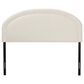 Baxton Studio Fiana Queen Upholstered Panel Headboard in Cream, , large