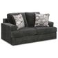 Ashley Karinne Stationary Loveseat in Smoke, , large