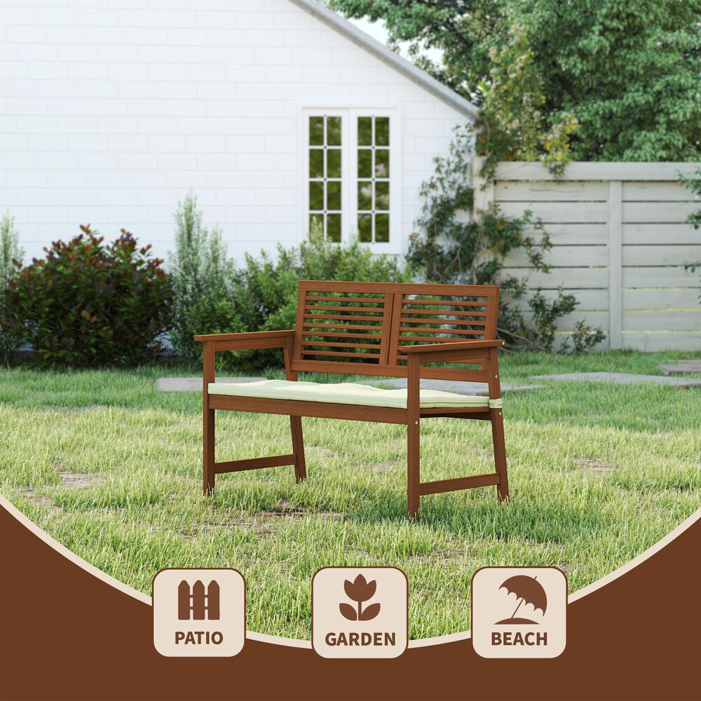 Noviland Patio Bench in Teak Oil, , large