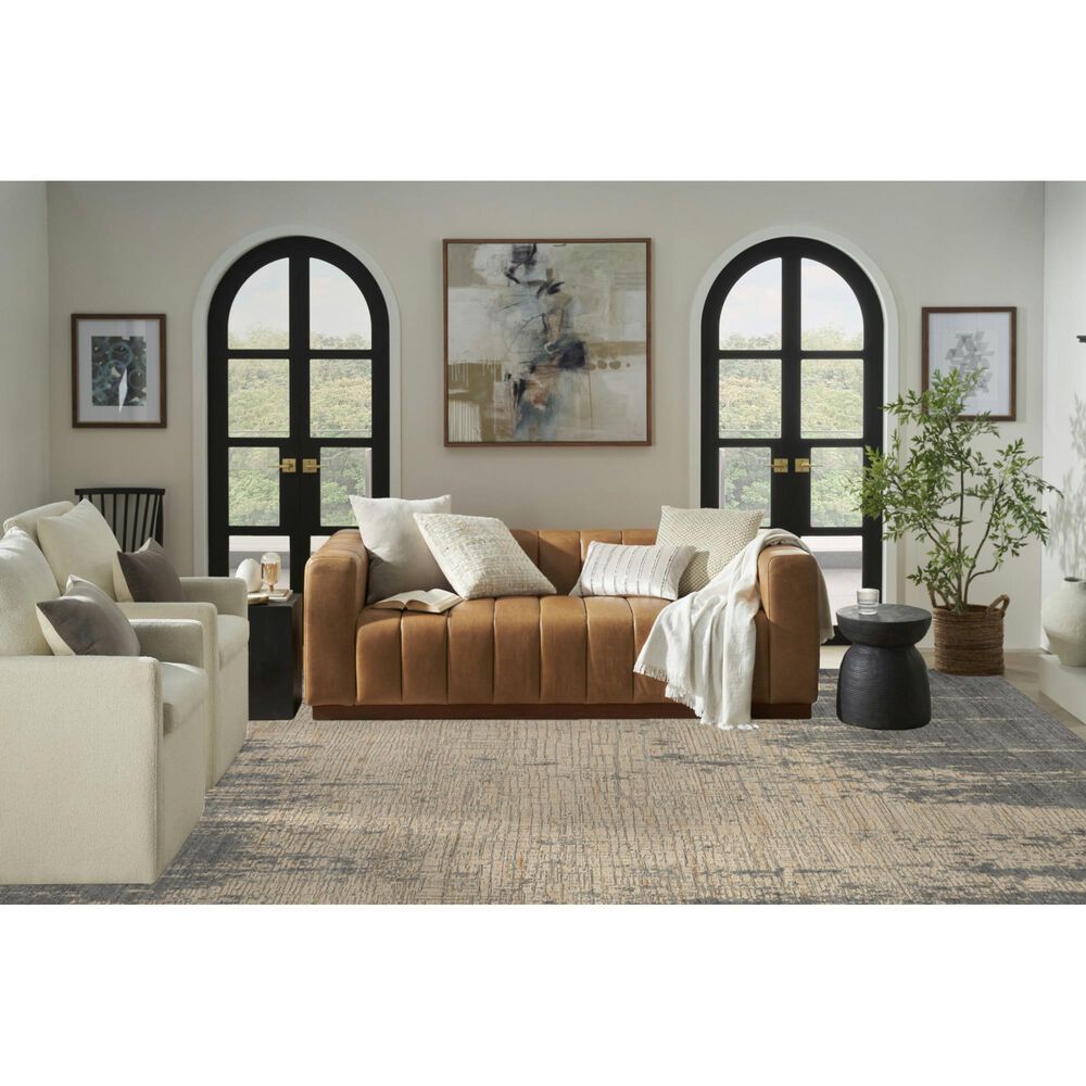 Nourison Harmony 9&#39;9&quot; x 13&#39;9&quot; Slate and Beige Area Rug, , large