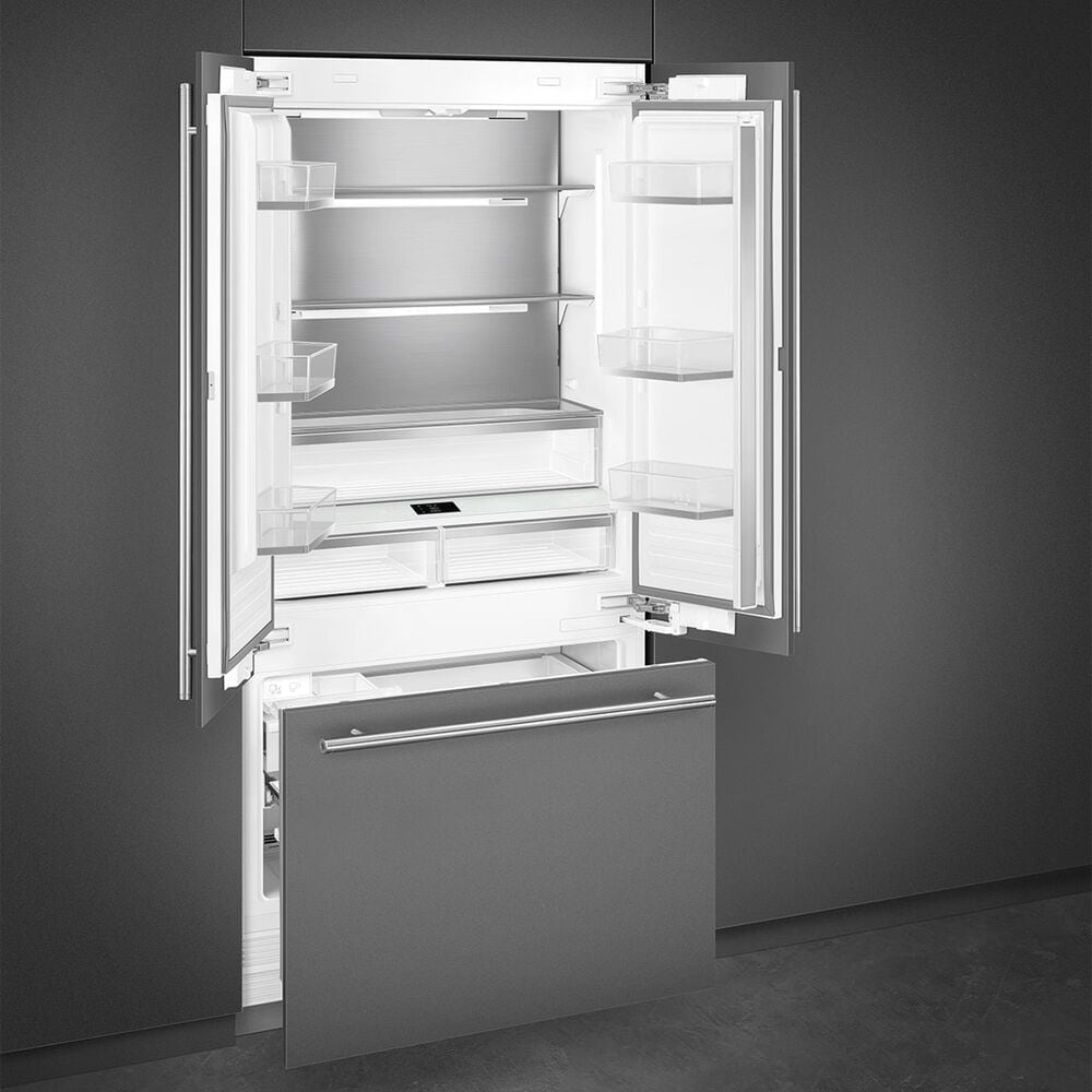 SMEG 19.6 Cu. Ft. Built-in French Door Refrigerator in Panel Ready, , large