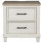 Ashley Shaybrock 4-Piece King Bedroom Set in Antique White and Brown, , large