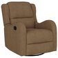 Emerald Home Furnishings Henry Swivel Glider Recliner in Brown, , large
