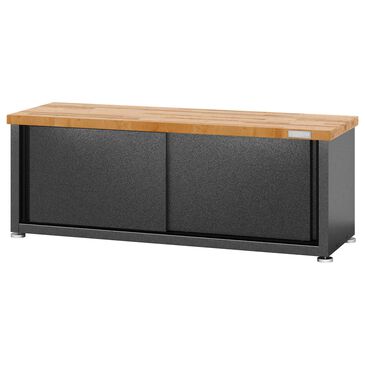 Gladiator Ready-to-Assemble Storage Shoe Bench in Hammered Granite and Granite Slate, , large