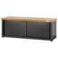 Gladiator Ready-to-Assemble Storage Shoe Bench in Hammered Granite and Granite Slate, , large