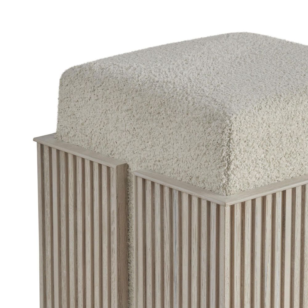 Universal Furniture Carmen Bunching Stool in White Oak, , large
