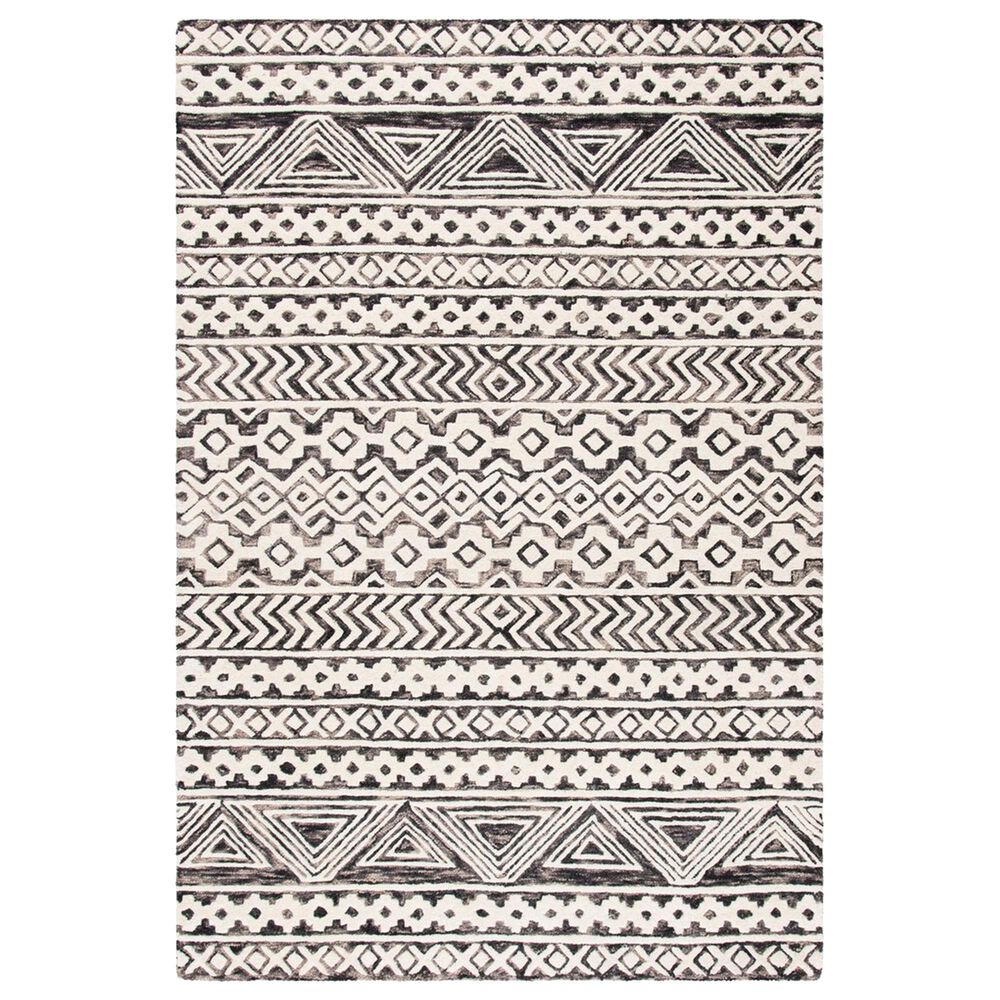 Safavieh Abstract ABT259F 5' x 8' Ivory and Grey Area Rug, , large