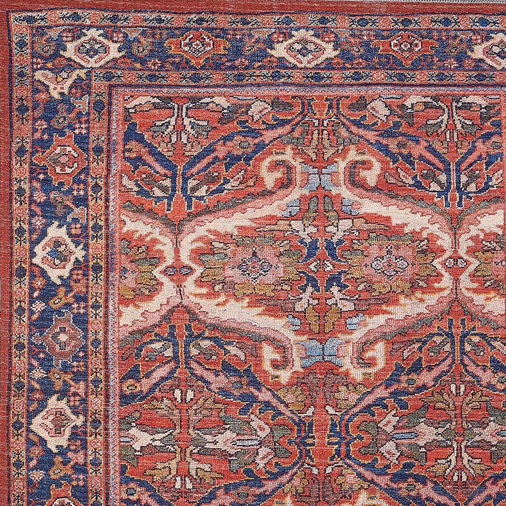 Feizy Rawlins 39HMF 3&#39;11&quot; x 6&#39; Red and Navy Area Rug, , large