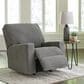 Ashley Deltona Manual Rocker Recliner in Graphite, , large