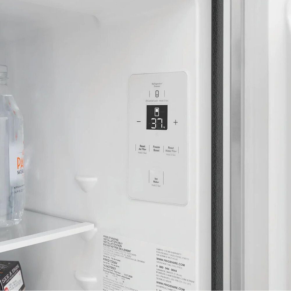 Frigidaire 17.6 Cu. Ft. Counter-Depth French Door Refrigerator in Brushed Stainless Steel, , large