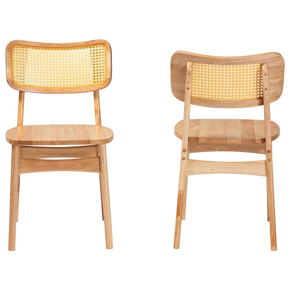 Baxton Studio Tadeo Side Chair in Natural (Set of 2), , large