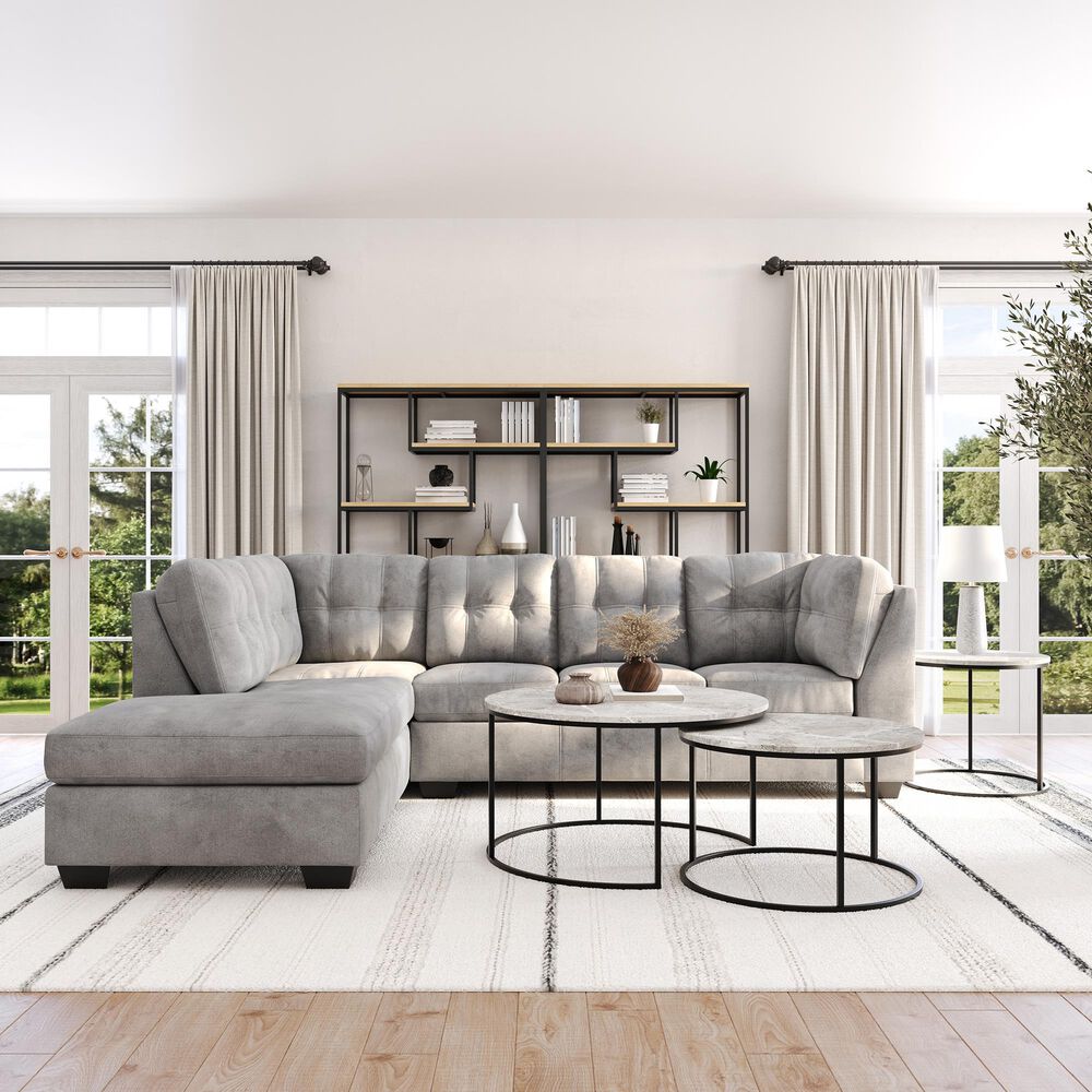Ashley 5-Piece Living Room Setin in Gray, , large
