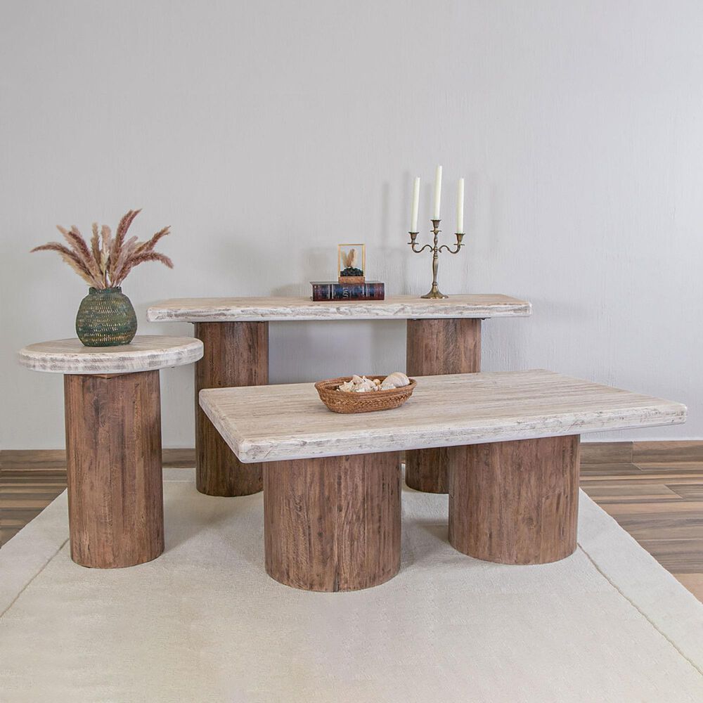 Fallridge Sahara Cocktail Table in Caramel and Cream, , large