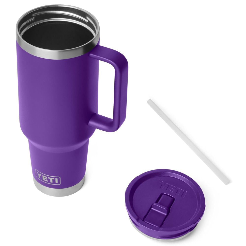 YETI Rambler 40 Oz Travel Straw Mug with Color-Matched Straw Lid in Pace Purple, , large