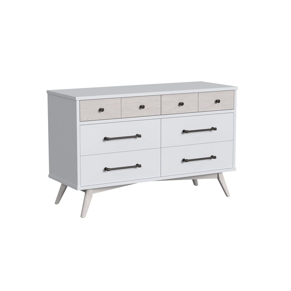 Eastern Shore Rowan 6 Drawer Dresser in Ash Linen White, , large